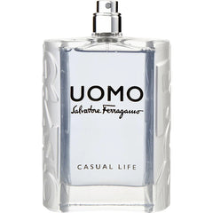 Salvatore Ferragamo Uomo Casual Life by Salvatore Ferragamo for Men. Eau De Toilette Spray (Tester) 3.4 oz