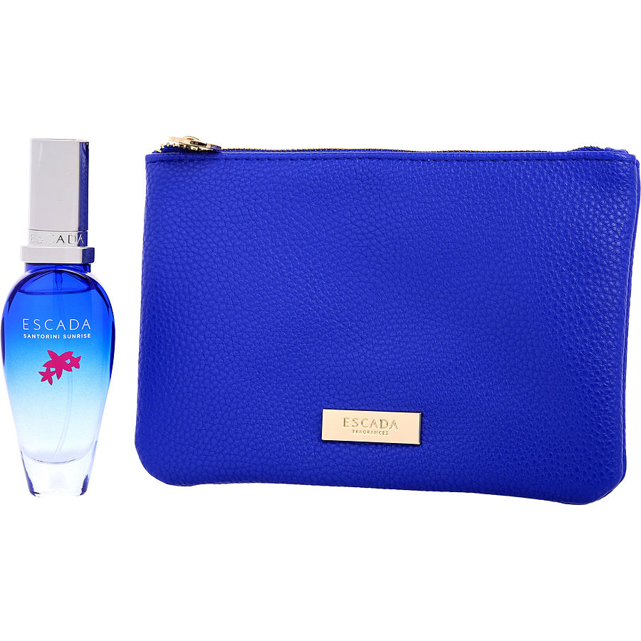 Escada Santorini Sunrise by Escada for Women. Gift Set (Eau De Toilette Spray 1 oz (Limited Edition) + Pouch)