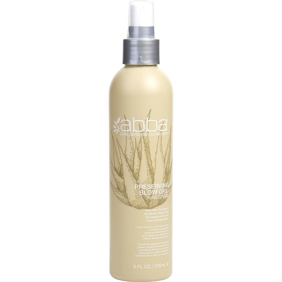 Abba By Abba Pure & Natural Hair Care for Unisex. Preserving Blow Dry Spray 8 oz (New Packaging) | Perfumepur.com