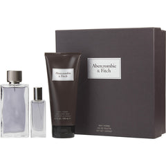 Abercrombie & Fitch First Instinct By Abercrombie & Fitch for Men. Gift Set (Eau De Toilette Spray 3.4 oz + Hair And Body Wash 6.7 oz + Eau De Toilette Spray 0.5 oz) | Perfumepur.com