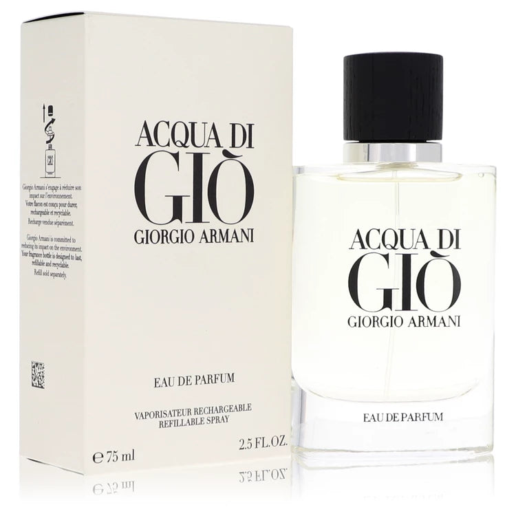 Acqua Di Gio by Giorgio Armani for Men. Eau De Parfum Refillable Spray 2.5 oz | Perfumepur.com