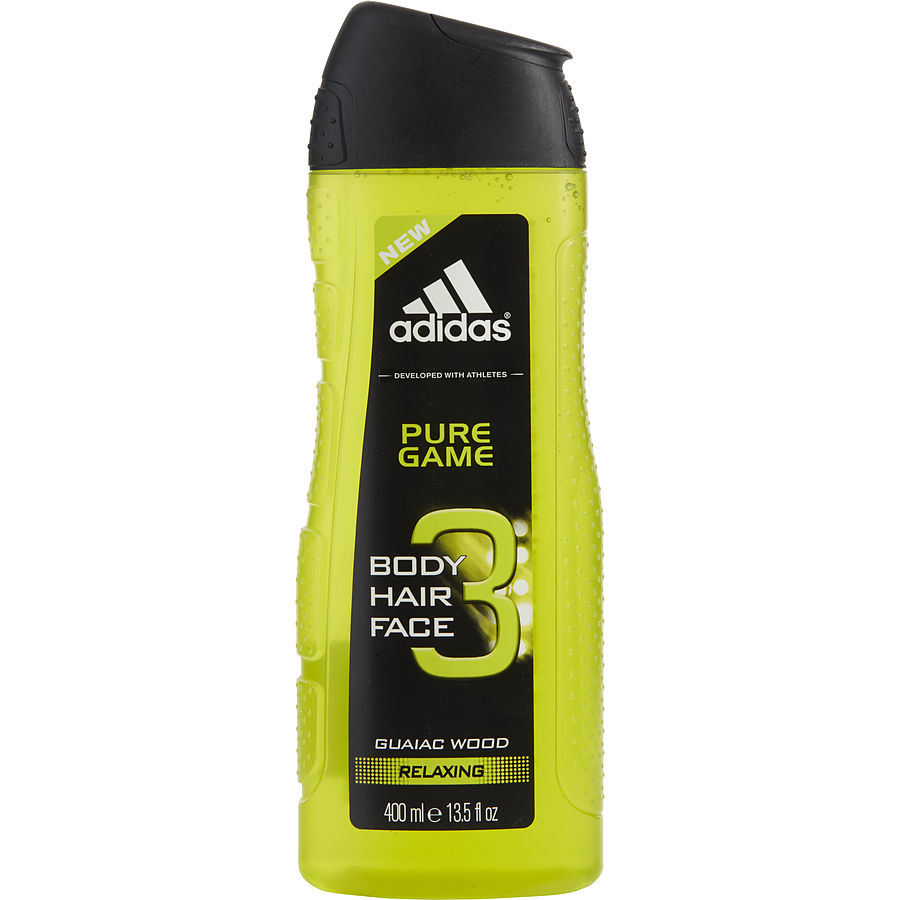 Adidas Pure Game By Adidas for Men. Body, Hair & Face Shower Gel 13.5 oz | Perfumepur.com