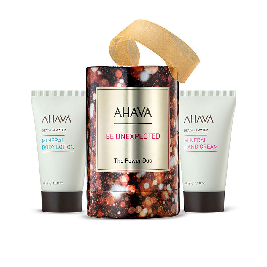 Ahava By Ahava for Women. Be Unexpected The Power Duo Set: Deadsea Water Mineral Body Lotion + Mineral Hand Cream (2X40ml/1.3oz) | Perfumepur.com