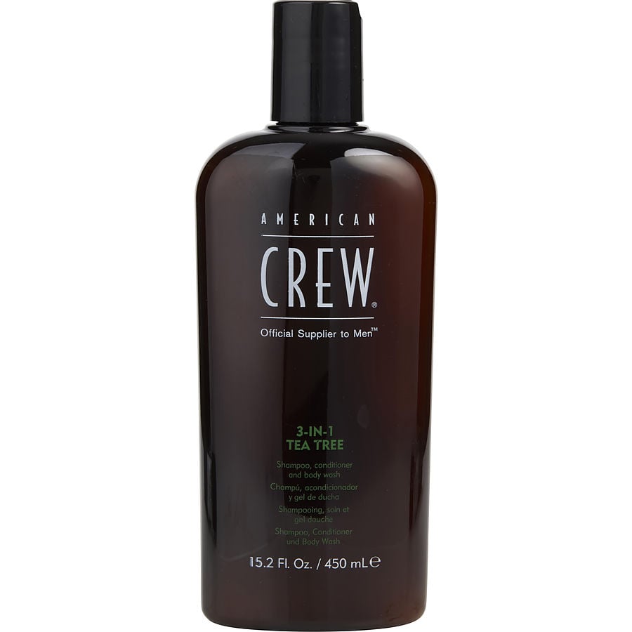 American Crew By American Crew for Men. 3 In 1 Tea Tree (Shampoo, Conditioner, Body Wash) 15.2 oz | Perfumepur.com