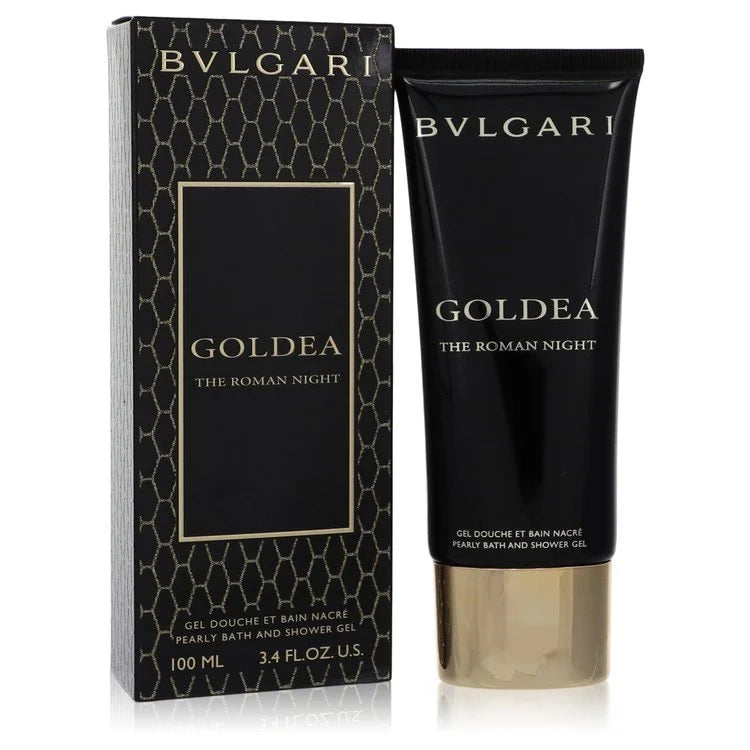 Bvlgari Goldea The Roman Night by Bvlgari for Women. Pearly Bath and Shower Gel 3.4 oz | Perfumepur.com