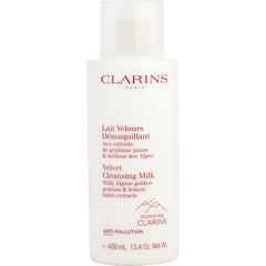 Clarins By Clarins for Women. Velvet Cleansing Milk With Alpine Golden Gentian & Lemon Balm Extracts (400ml/13.4oz) | Perfumepur.com