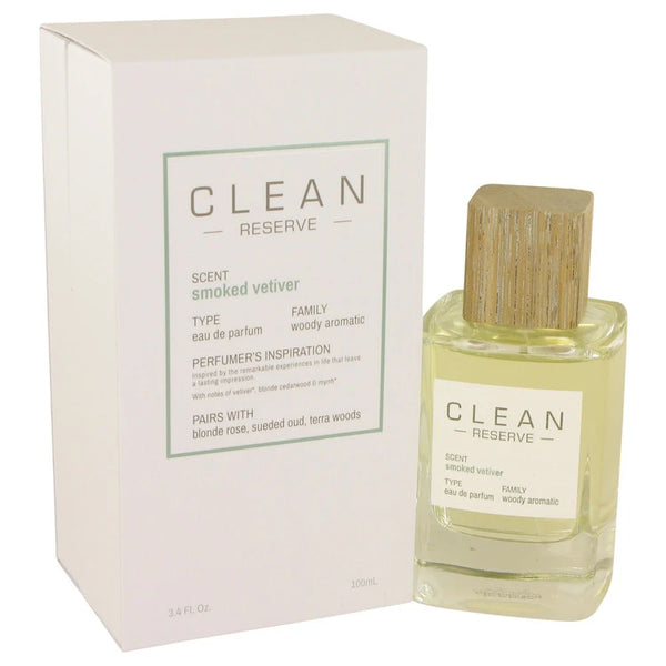 Clean Smoked Vetiver by Clean for Women. Eau De Parfum Spray 3.4 oz | Perfumepur.com