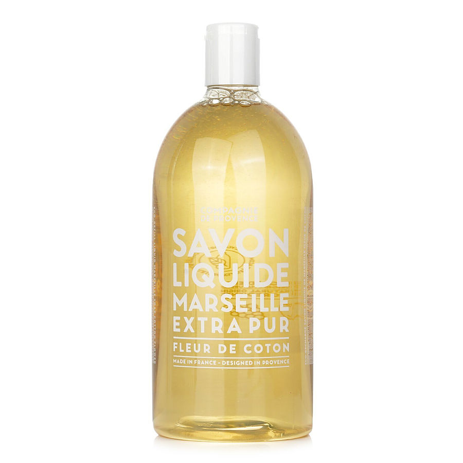 Compagnie De Provence By Compagnie De Provence for Women. Liquid Marseille Soap Cotton Flower Refill (1000ml/33.8oz) | Perfumepur.com