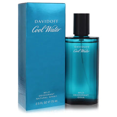 Cool Water by Davidoff for Men. Deodorant Spray (Glass) 2.5 oz | Perfumepur.com