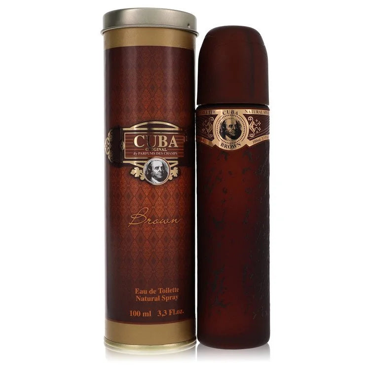 CUBA Brown by Fragluxe for Men. Eau De Toilette Spray 3.4 oz | Perfumepur.com