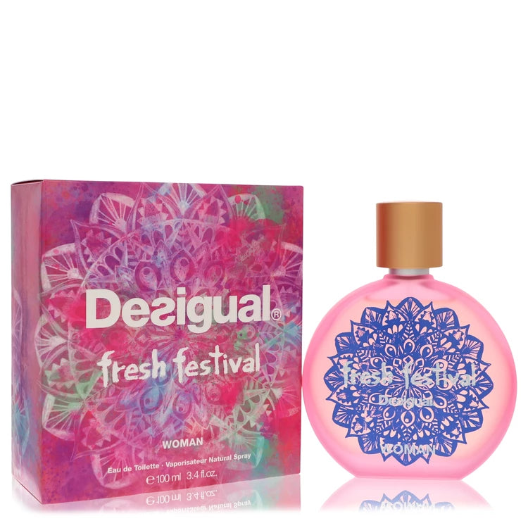 Desigual Fresh Festival by Desigual for Women. Eau De Toilette Spray 3.4 oz | Perfumepur.com