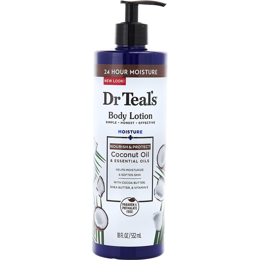 Dr. Teal's By Dr. Teal's for Unisex. Body Lotion - Moisture+ Nourishing Coconut Oil (532ml/18oz) | Perfumepur.com