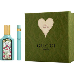 Gucci Flora Gorgeous Jasmine By Gucci for Women. Gift Set (Eau De Parfum Spray 1.6 oz + Eau De Parfum Spray 0.33 oz Mini) | Perfumepur.com