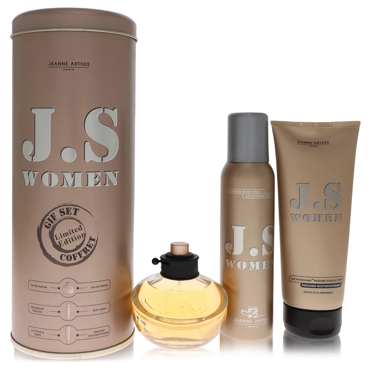 J.S Women by Jeanne Arthes for Women. Gift Set (3.4 oz Eau De Parfum Spray + 4.2 oz Body Spray + 6.7 oz Body Milk  ) | Perfumepur.com