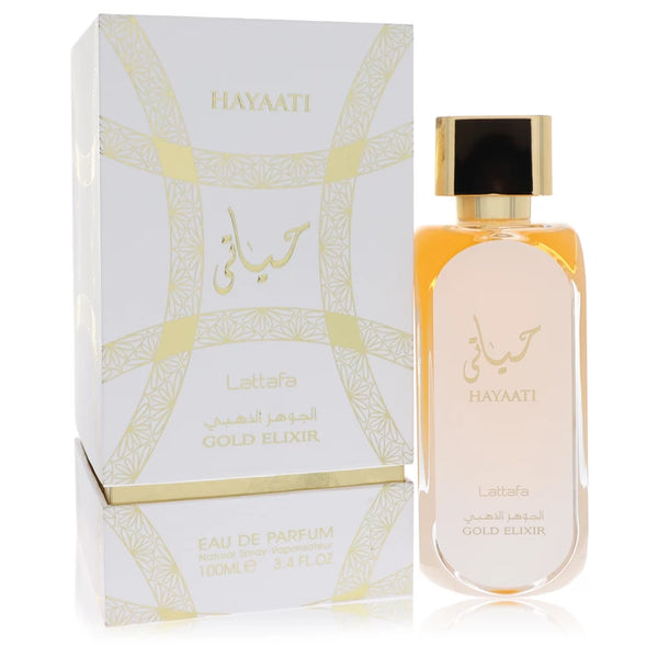 Lattafa Hayaati Gold Elixir by Lattafa for Unisex. Eau De Parfum Spray (Unisex) 3.4 oz | Perfumepur.com