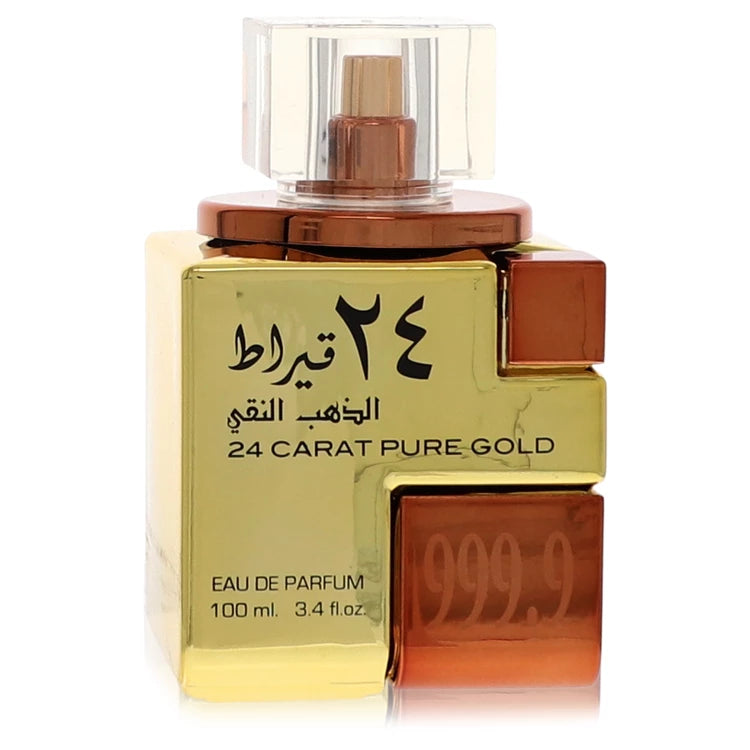 Lattafa 24 Carat Pure Gold by Lattafa for Unisex. Eau De Parfum Spray (Unisex Unboxed) 3.4 oz | Perfumepur.com