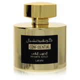 Lattafa Confidential Private Gold by Lattafa for Unisex. Eau De Parfum Spray (Unisex Unboxed) 3.4 oz | Perfumepur.com