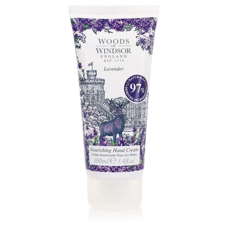 Lavender by Woods Of Windsor for Women. Nourishing Hand Cream 3.4 oz | Perfumepur.com