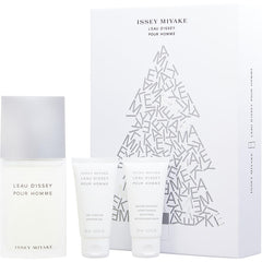 L'eau D'issey By Issey Miyake for Men. Gift Set (Eau De Toilette Spray 4.2 oz + After Shave Balm 1.6 oz + Shower Gel 1.6 oz) | Perfumepur.com