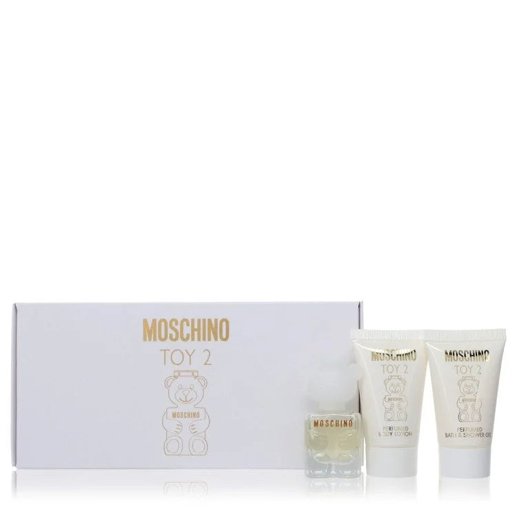 Moschino Toy 2 by Moschino for Women. Gift Set (.17 oz Mini EDP Spray + 0.8 oz Body Lotion + 0.8 oz Shower Gel) | Perfumepur.com