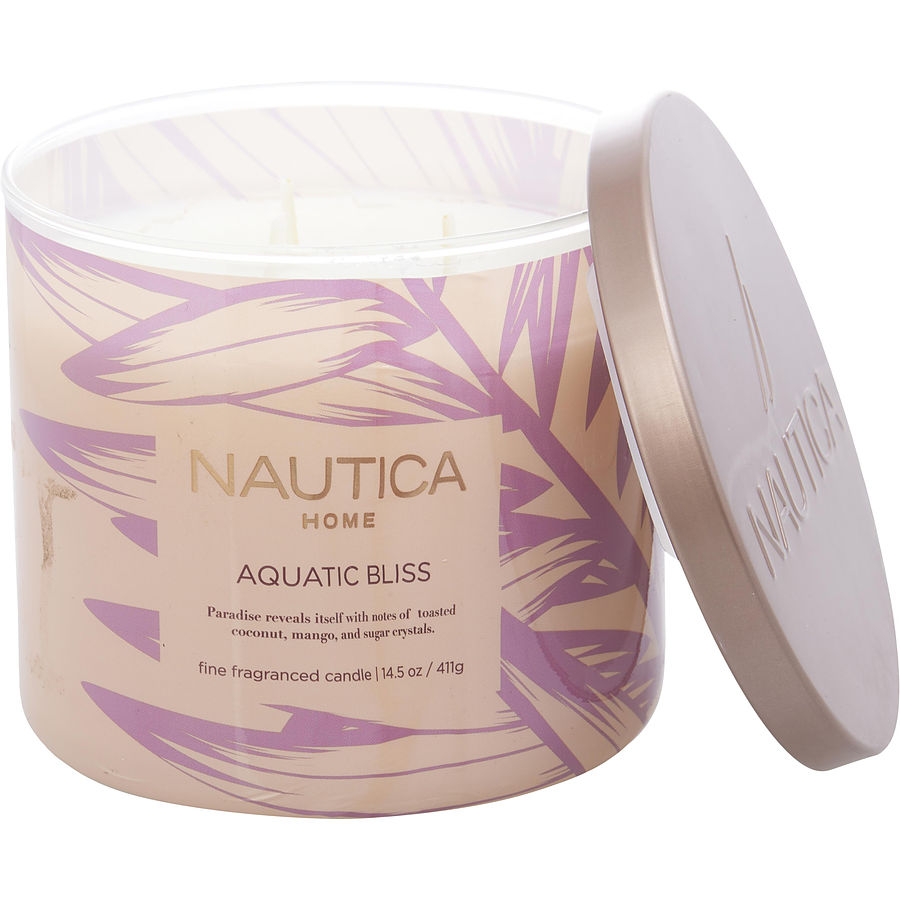 Nautica Aquatic Bliss By Nautica for Women. Candle 14.5 oz | Perfumepur.com