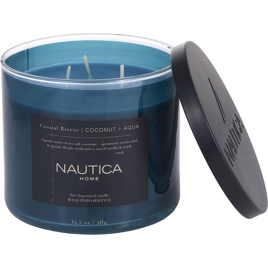 Nautica Coastal Breeze By Nautica for Unisex. Scented Candle 14.5 oz | Perfumepur.com