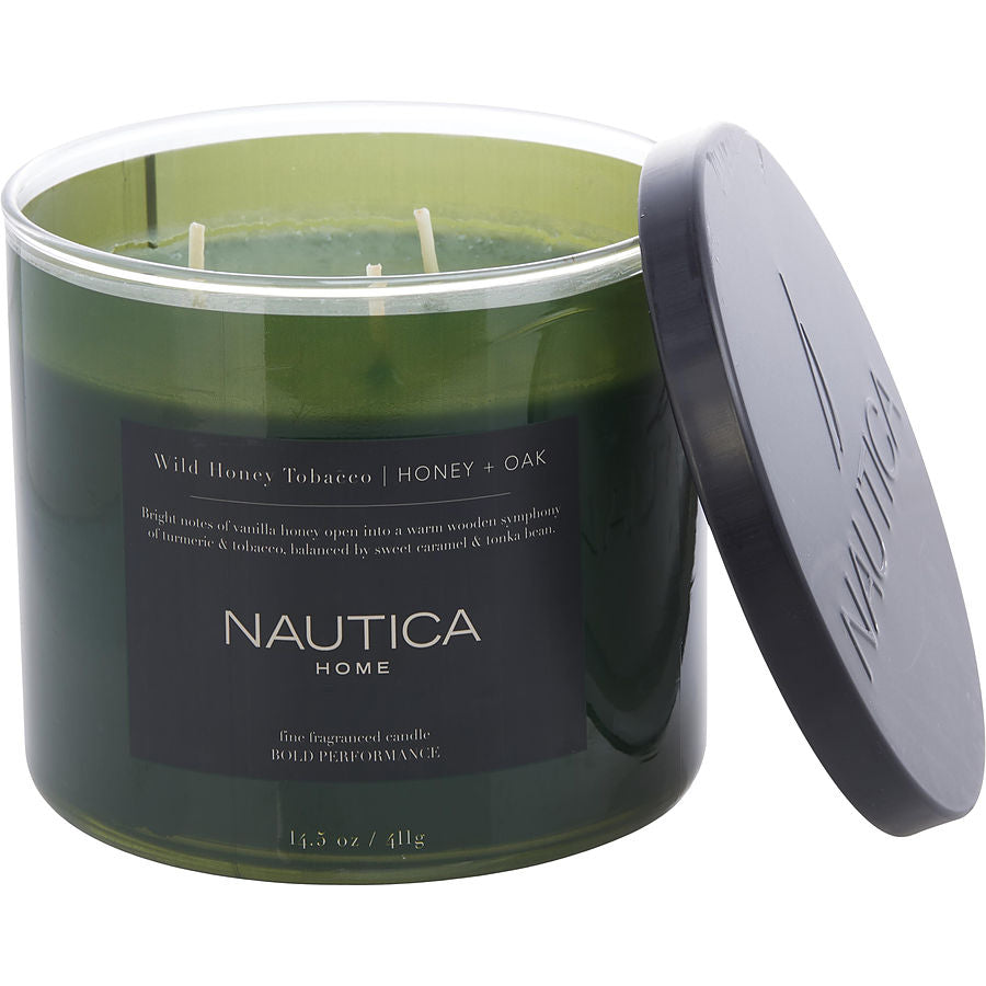 Nautica Wild Honey Tobacco By Nautica for Unisex. Candle 14.5 oz | Perfumepur.com