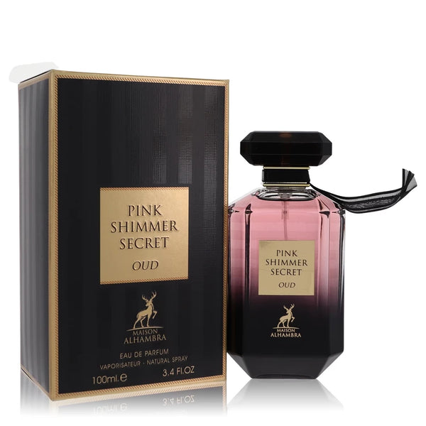 Pink Shimmer Secret Oud by Maison Alhambra for Unisex. Eau De Parfum Spray (Unisex) 3.4 oz | Perfumepur.com