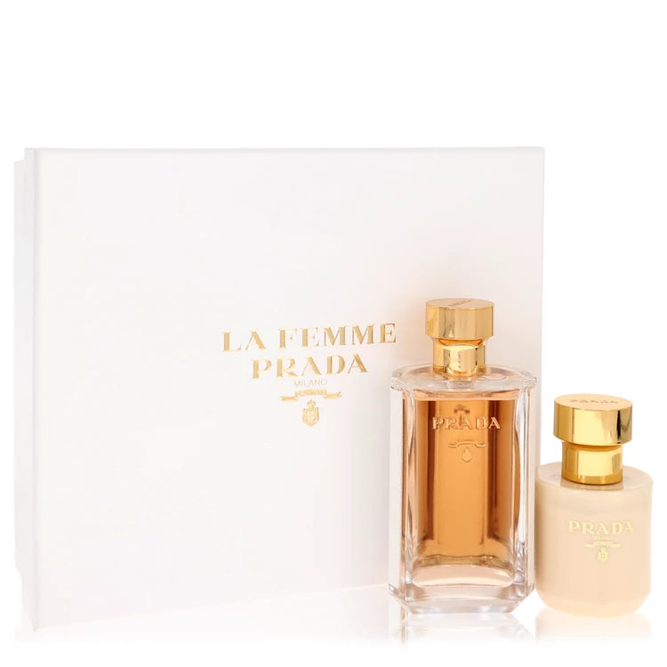 Prada La Femme by Prada for Women. Gift Set (3.4 oz Eau De Parfum Spray + 3.4 Satin Body Lotion) | Perfumepur.com