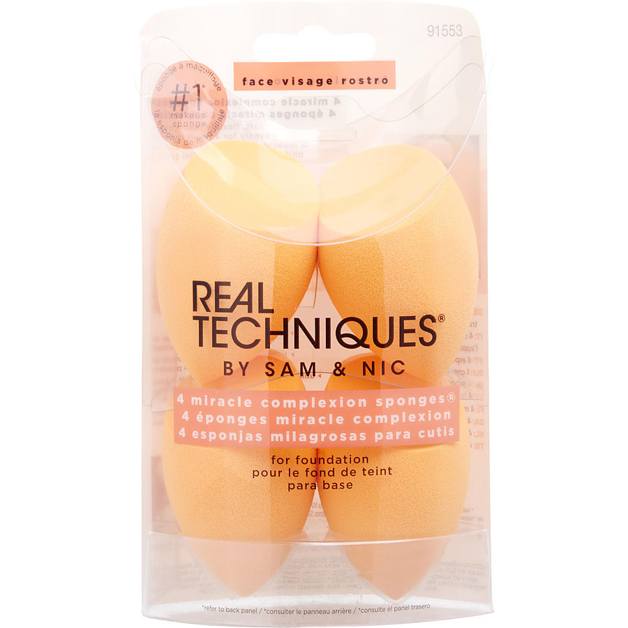 Real Techniques By Real Techniques for Women. Miracle Complexion Sponge (4Pcs) | Perfumepur.com