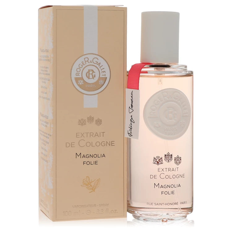 Roger & Gallet Magnolia Folie by Roger & Gallet for Women. Extrait De Cologne Spray 3.3 oz | Perfumepur.com