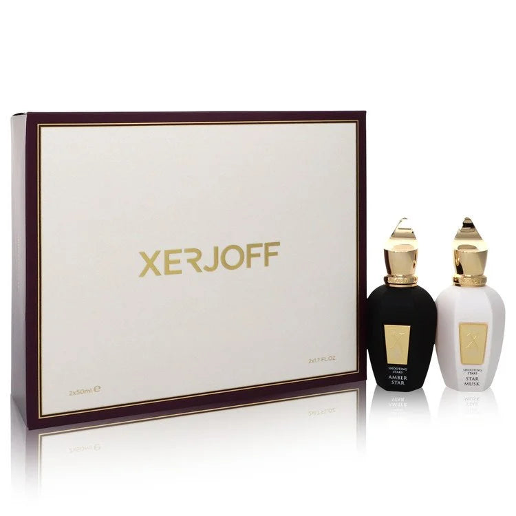 Shooting Stars Amber Star & Star Musk by Xerjoff for Men. Gift Set (1.7 oz EDP in Amber Star + 1.7 oz EDP in Star Musk Both Unisex Fragrances) | Perfumepur.com