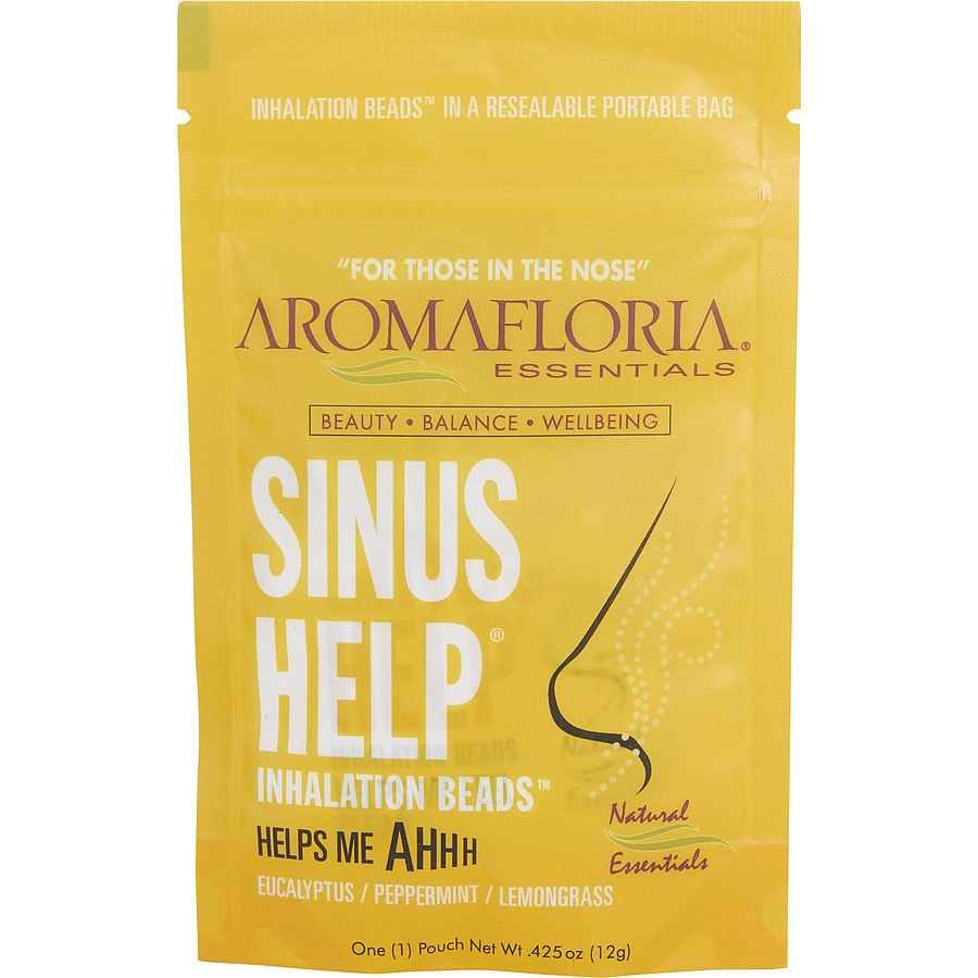 Sinus Help By Aromafloria for Unisex. Inhalation Beads 0.42 oz Blend Of Eucalyptus, Peppermint, Lemongrass | Perfumepur.com