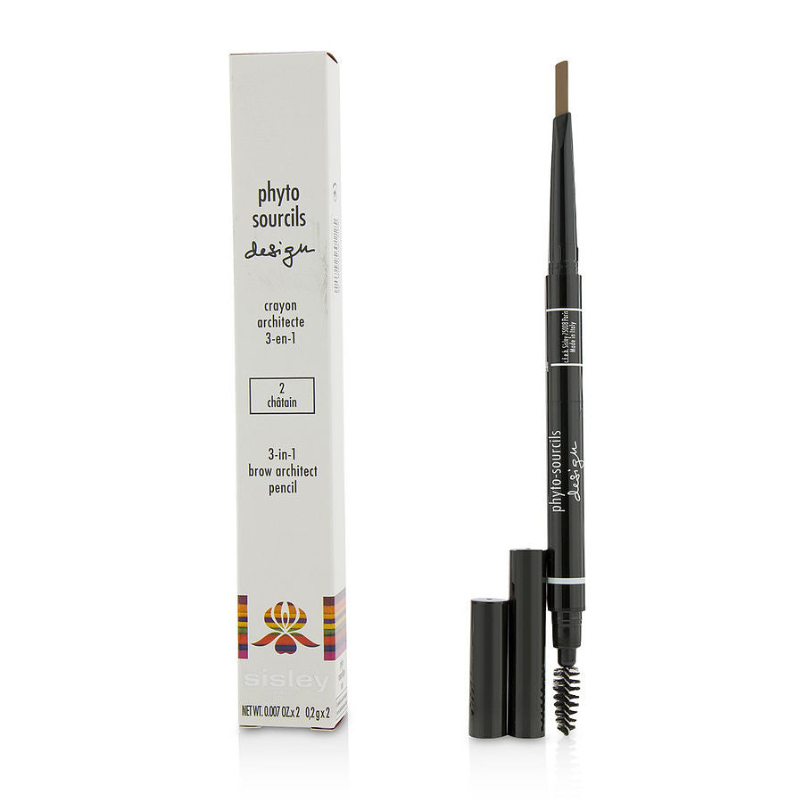 Sisley By Sisley for Women. Phyto Sourcils Design 3 In 1 Brow Architect Pencil - # 2 Chatain (2X0.2g/0.007oz) | Perfumepur.com