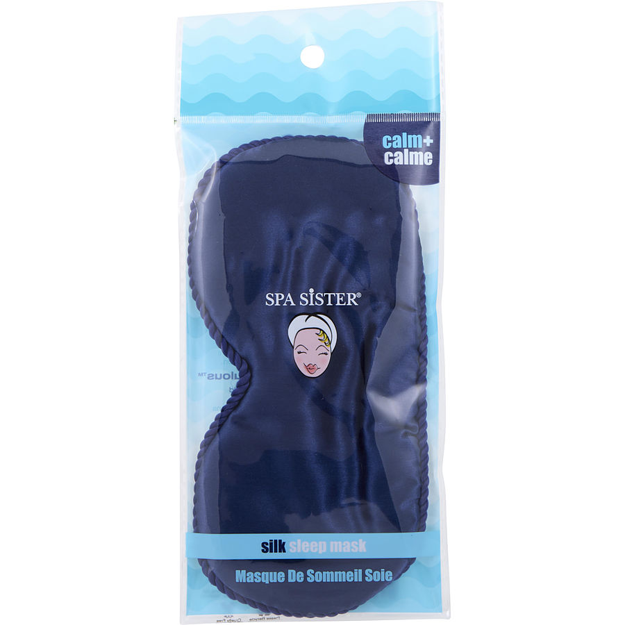 Spa Accessories By Spa Accessories for Unisex. Spa Sister Silk Sleep Mask - Blue | Perfumepur.com