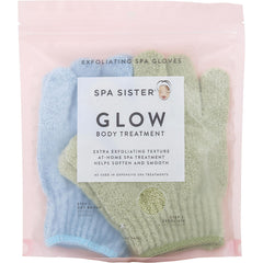 Spa Accessories By Spa Accessories for Unisex. Spa Sister Twin Exfoliating Gloves Treatment (Sage & Blue) | Perfumepur.com