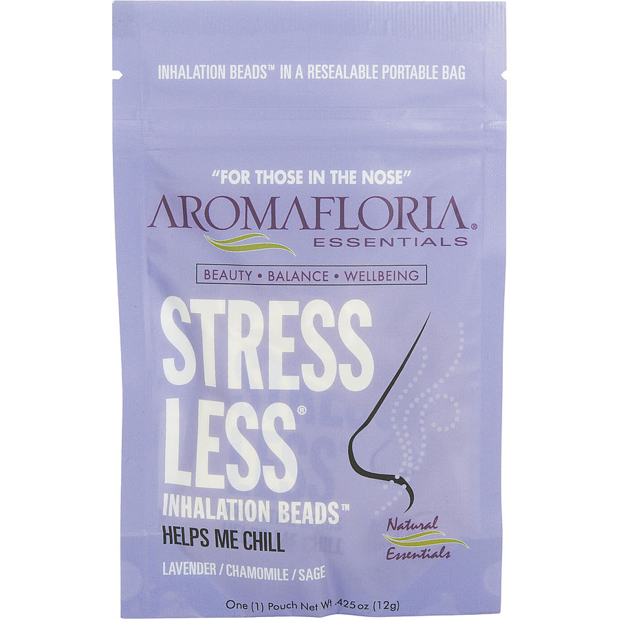 Stress Less By Aromafloria for Unisex. Inhalation Beads 0.42 oz Blend Of Lavender, Chamomile, And Sage | Perfumepur.com