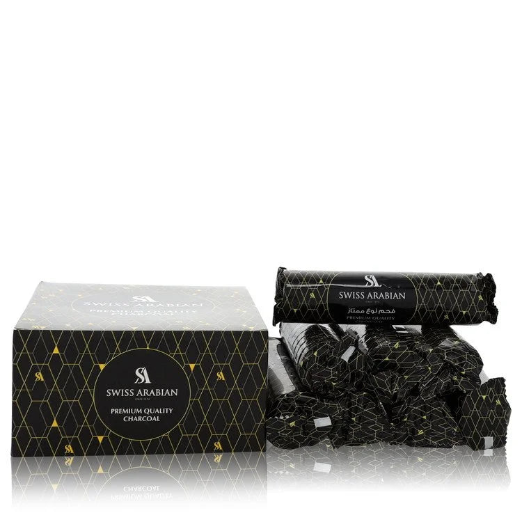 Swiss Arabian Premium Quality Charcoal by Swiss Arabian for Men. 10 pieces of Premium Charcoal Briquettes 33 mm | Perfumepur.com