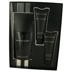 Nuit D'issey by Issey Miyake for Men. Gift Set (4.2 oz Eau De Toilette Spray + 2 x 2.5 oz Shower Gel)