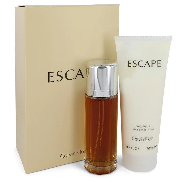 Escape by Calvin Klein for Women. Gift Set (3.4 oz Eau De Parfum Spray + 6.7 oz Body Lotion)